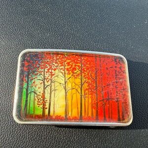 Vibrant Forest Belt Buckle